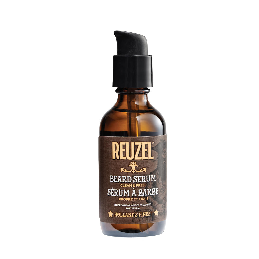 Clean & Fresh Beard Serum, Hydrating, Non-Comedogenic, Natural, Non-Greasy Finish, Light Citrus Mint Scent