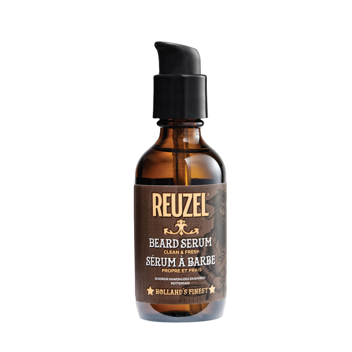 Clean & Fresh Beard Serum, Hydrating, Non-Comedogenic, Natural, Non-Greasy Finish, Light Citrus Mint Scent