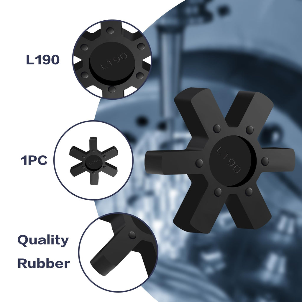 XIKE L225 NBR Rubber Spider for L-Jaw Coupling, 1-Pack