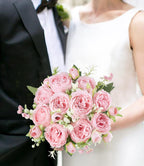 Peonies Artificial Flowers, Silk Pink Fake Flowers Bouquet 2 Pack