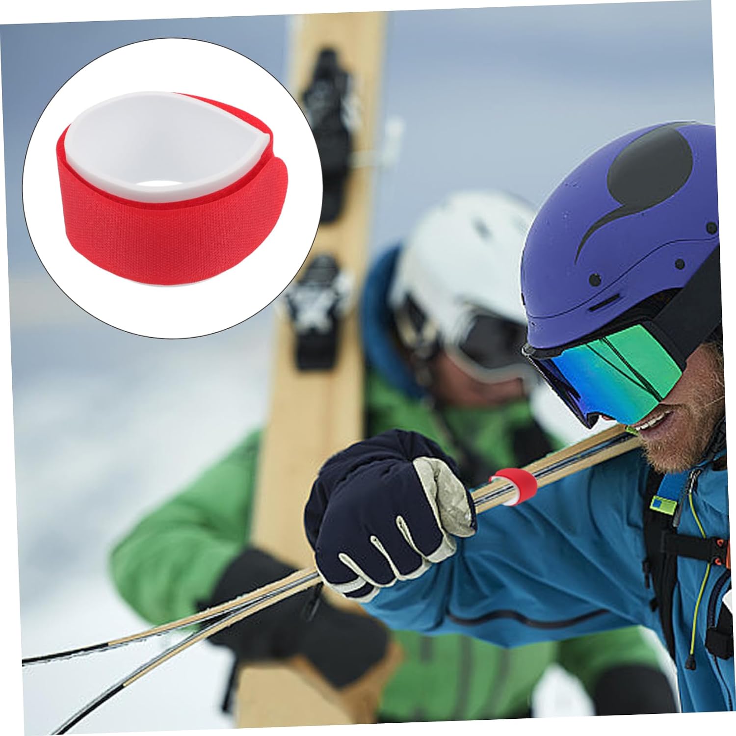 2pcs Snowboard Binding Strap Sled Fixing Strap Portable Ties for Secure Ski Gear Durable and Lightweight Sports