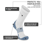 Wool Work Socks for Men, Cushioned Warm Winter Boot Socks, 4 Pack
