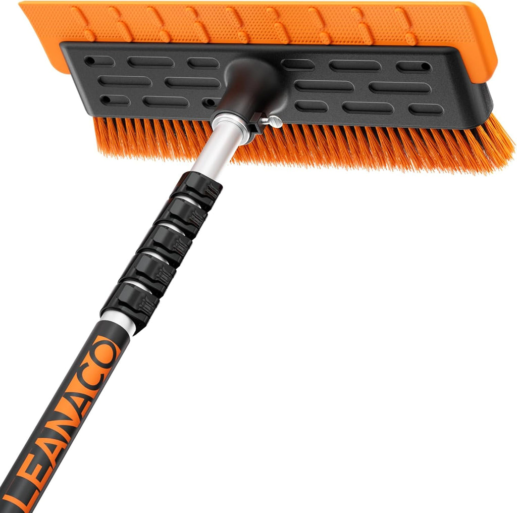 Year-Round Roof Rakes for Snow, Leaves & Moss – 16” No-Scratch Foam Blade & Roof Brush, 4.7-21ft Telescoping Snow