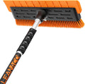 Year-Round Roof Rakes for Snow, Leaves & Moss – 16” No-Scratch Foam Blade & Roof Brush, 4.7-21ft Telescoping Snow