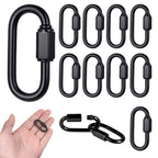 10 Pack Chain Quick Link, Black Chain Link 304 Stainless Steel, M3.5