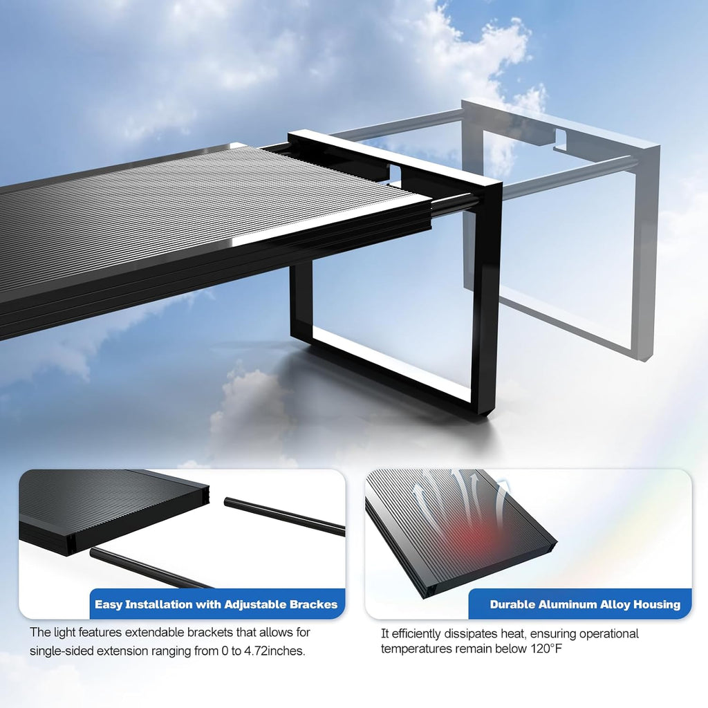 Aquarium Light 60W LED Plant Light for 35-43" Tanks, APP Control