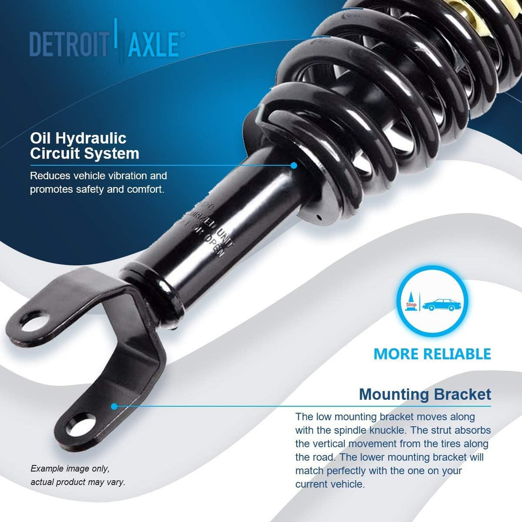 Detroit Axle - 2WD Struts Shocks for 2005-2009 Dodge Dakota