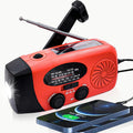 Portable 2000mAh Hand Crank Emergency Solar Panel SOS Weather Radio, Self-Powered 7 NOAA Channels Emergency Radio