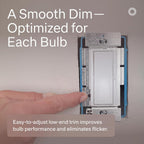 Lutron Diva LED+ Dimmer Switch, Paddle Dimmer, Single Pole/3-way