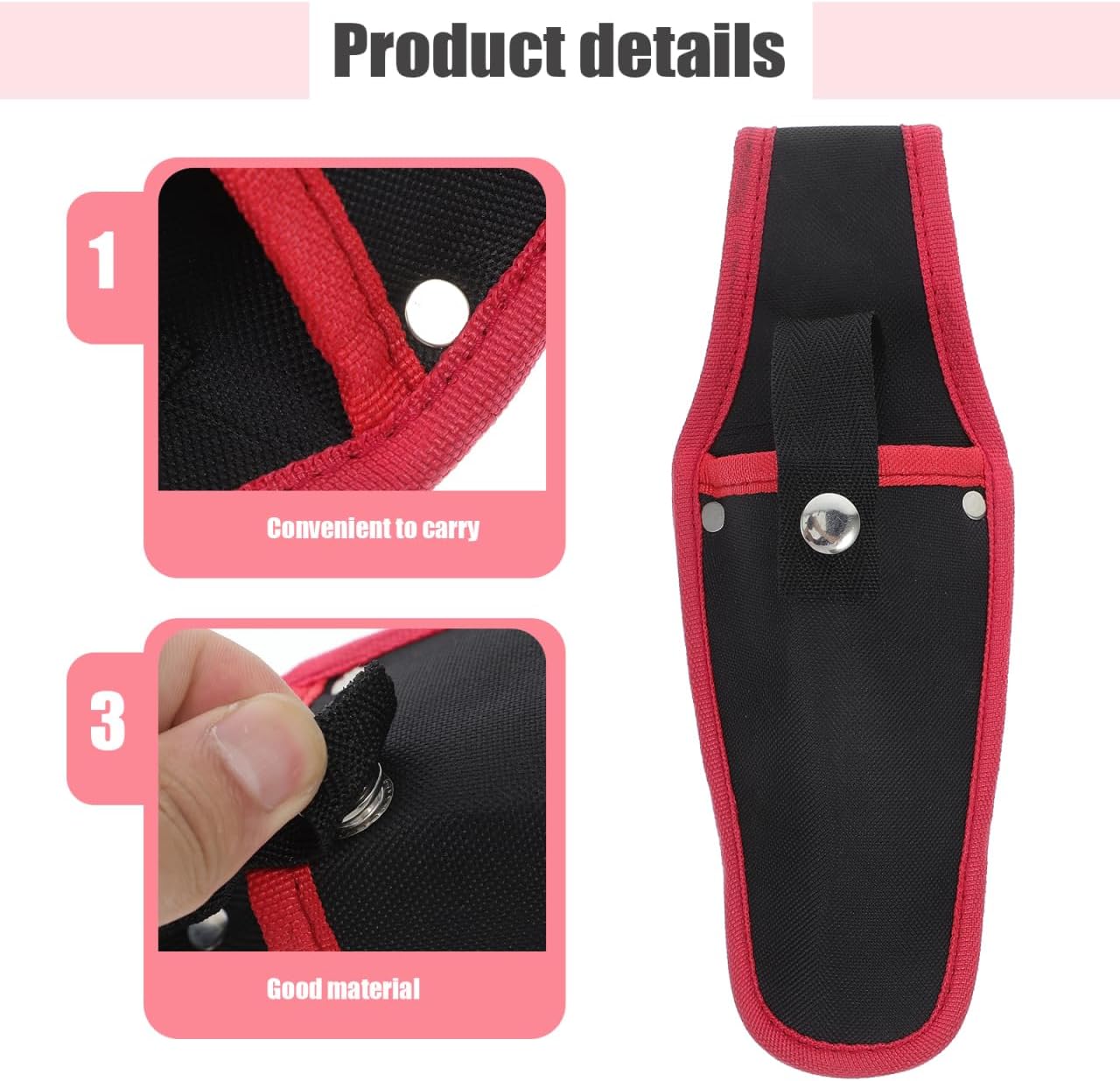 Garden Tool Pouch Canvas Pruning Shears Cover Lightweight Portable Scissor Holder with Belt Clip for Pruner Storage