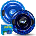 Snow Tube, WOLKEK 2 Pack 40" Inflatable Snow Sled for Kids and Adult, Thickened Heavy Duty Hard Bottom Sleds for Snow
