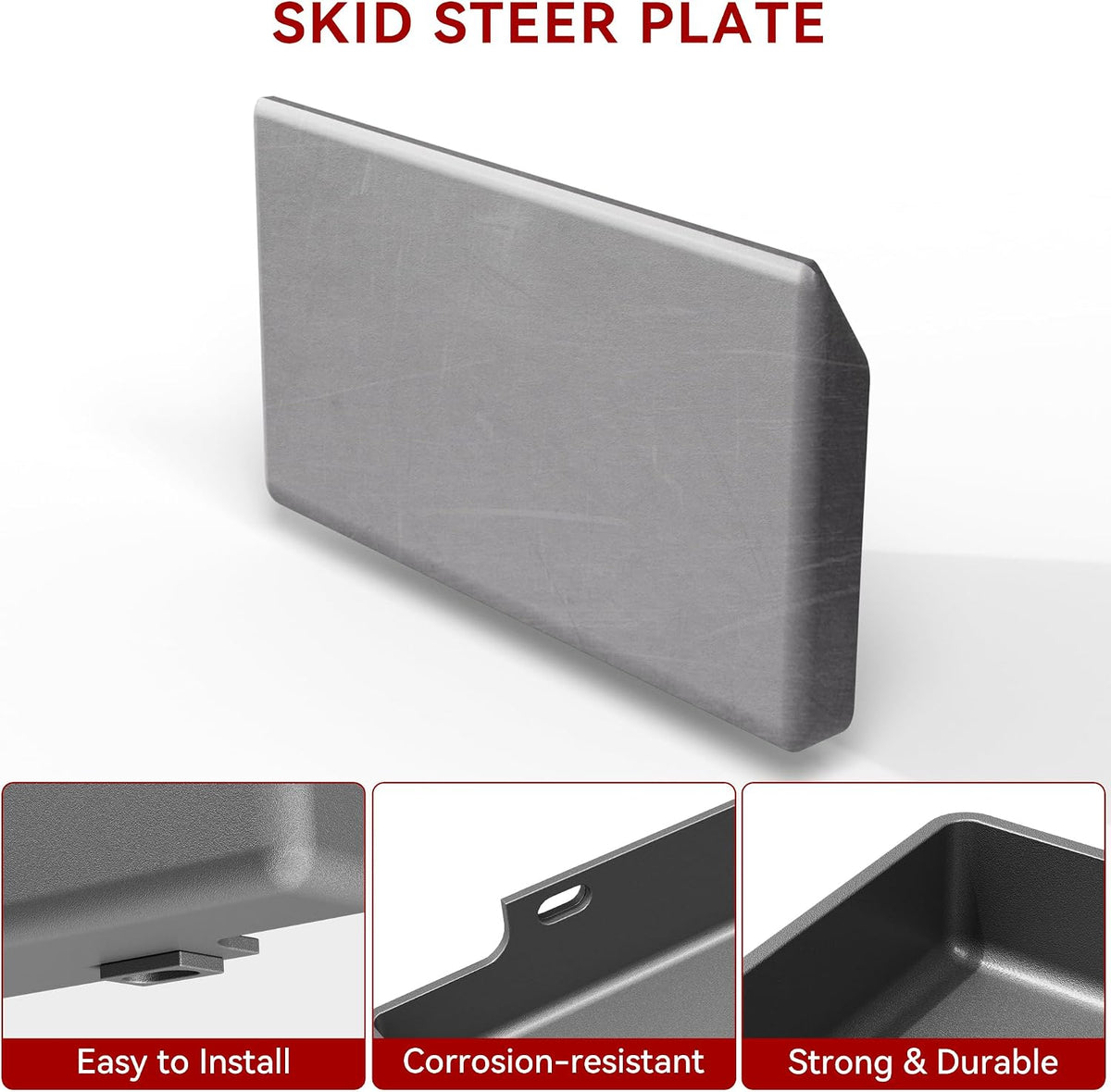 1/4" Mini Skid Steer Plate Attachment for Toro Dingo, Thomas | Universal Quick Attach, Heavy Duty, For Toro-Style