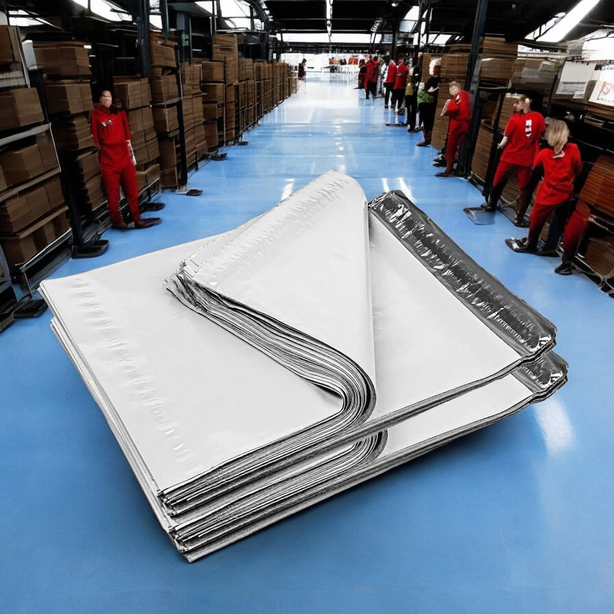 White Poly Mailers 6x9 Inch 1000 Pack I Size #1 Self-Seal, Waterproof, Tear-Resistant Plastic