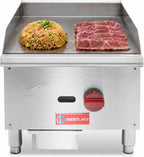 16"W Commercial Gas Griddle Countertop