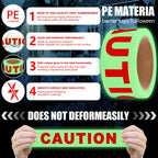 Glow in The Dark Caution Tape Roll 2inx32.8ft Warning Tape Halloween Decor