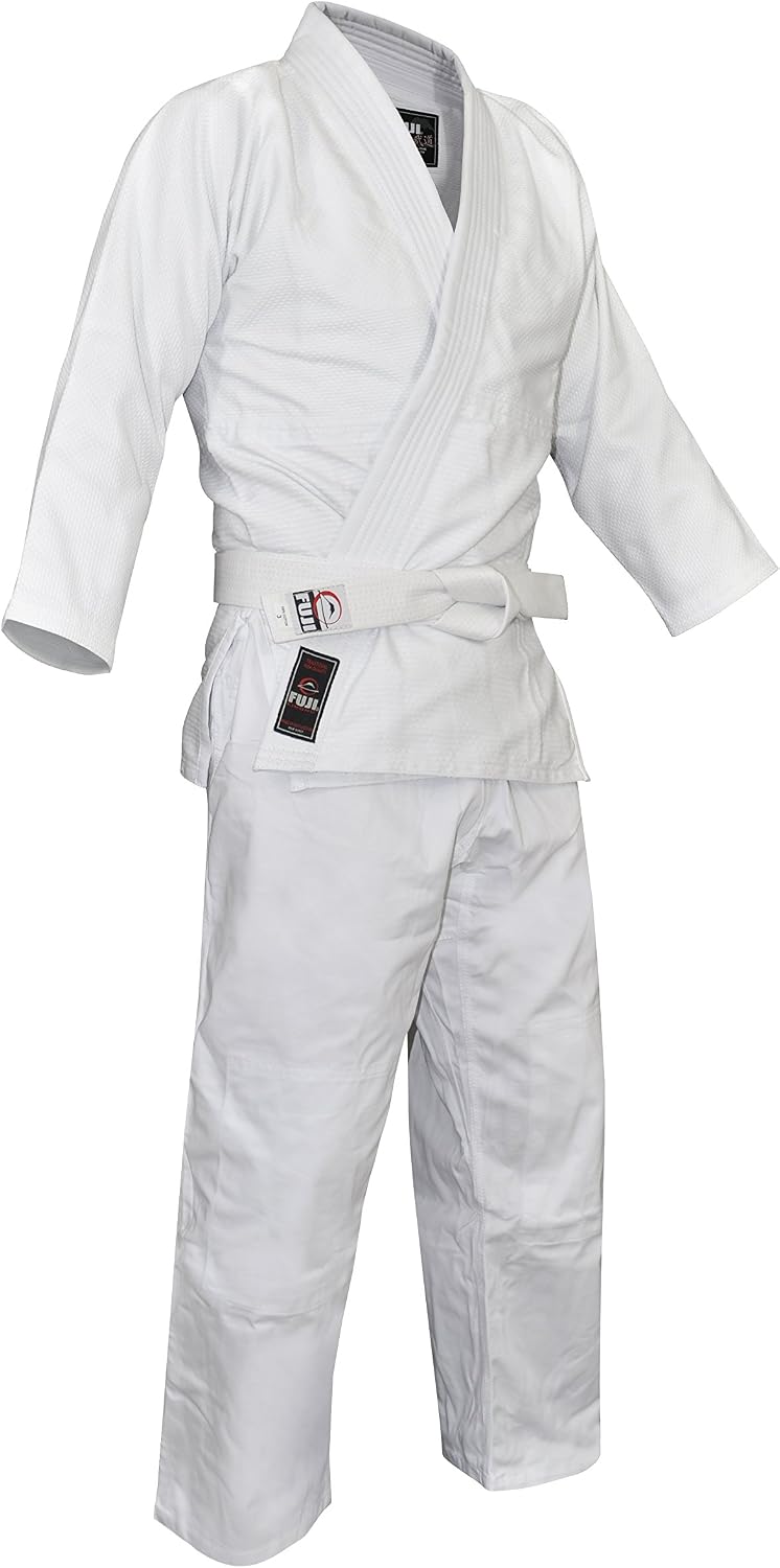 Single Weave Judo Gi Uniform With Belt - Kids & Adults Cotton Training Gi for Judo