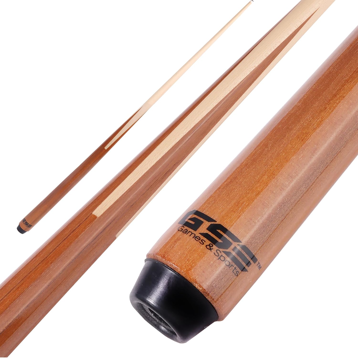 GSE 36"/42"/48"/52"/58" 1-Piece Canadian Maple Shorty Pool Cue Sticks | Solid Hardwood, Billiard House Bar Pool Cue