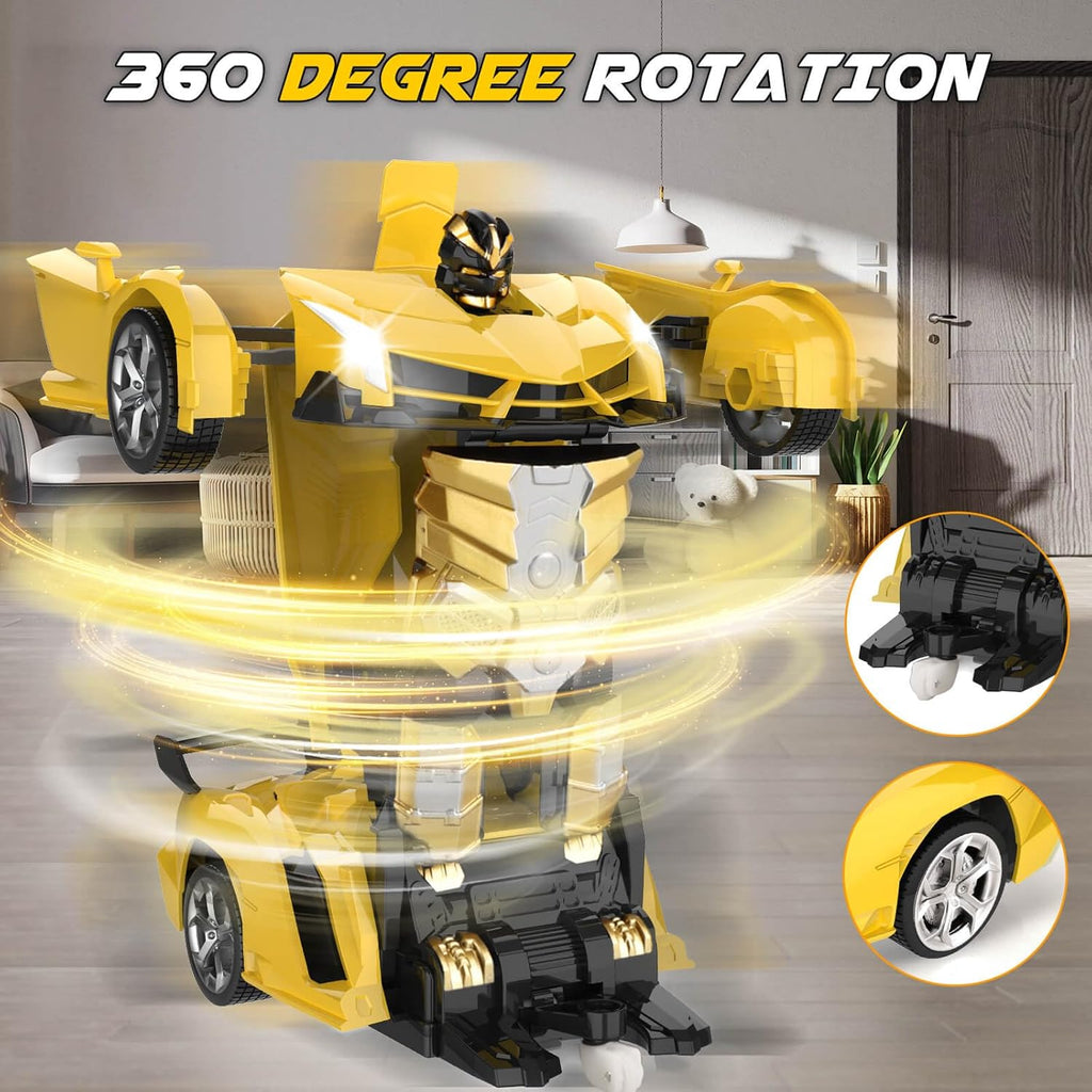 Transform Remote Control Car Toy for Kids 4 5 6 7 8, Remote Control Car for Boys 4-7, Transform Cars for Boys 4-6