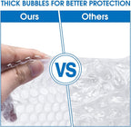 Bubble Cushioning Wrap Roll, Sumono 12 Inch x 36 Feet Total Bubble Roll Perforated 12 Inch Included 10 Fragile