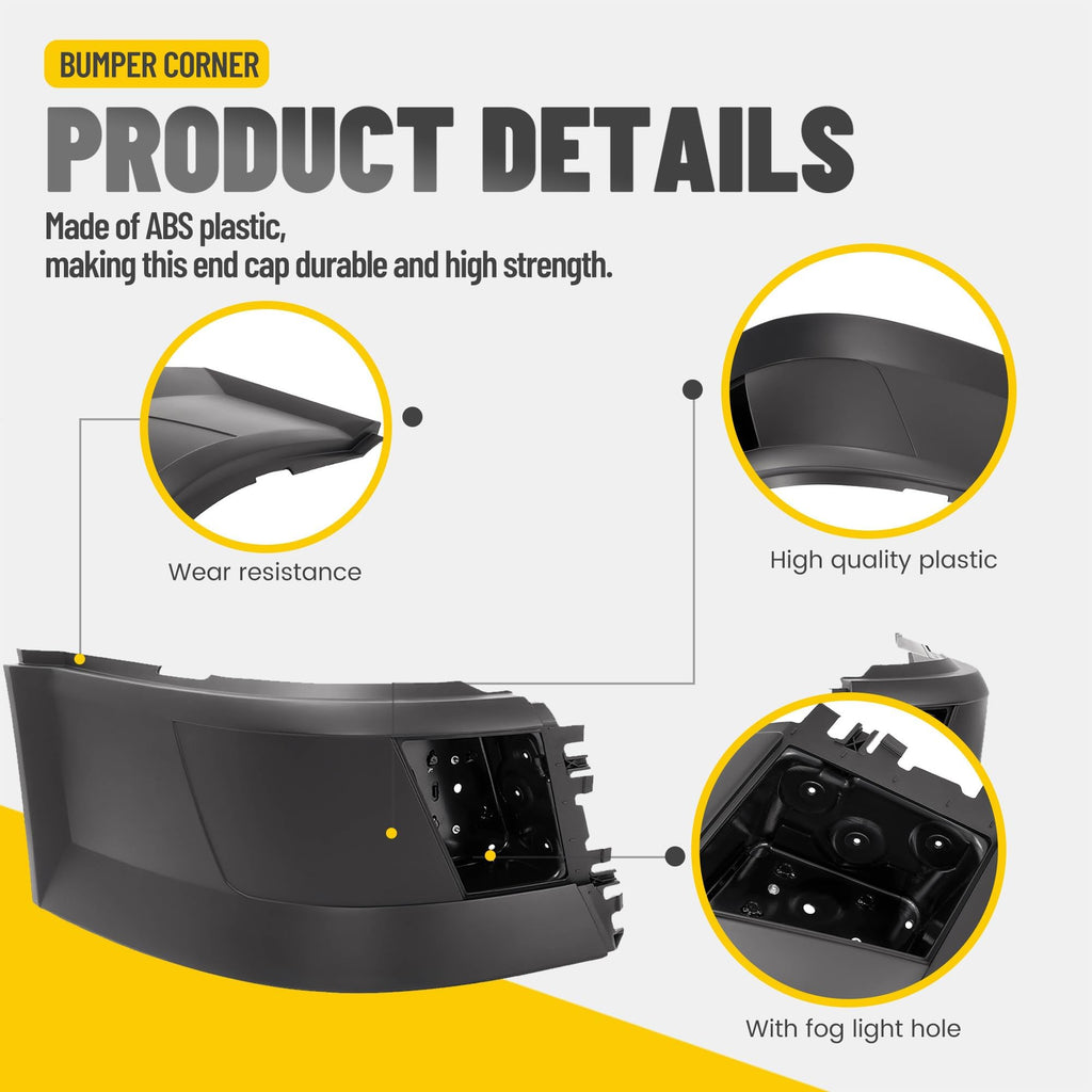 Bumper Corner Compatible with 2004-2018 Volvo VNL