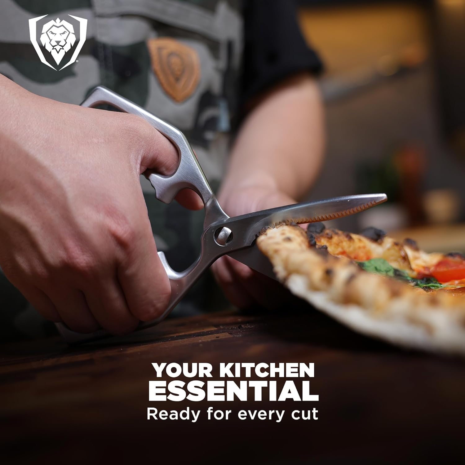 Kitchen Scissors — Japanese Stainless Steel Shears, Ambidextrous, Detachable for Cleaning — For Spatchcocking