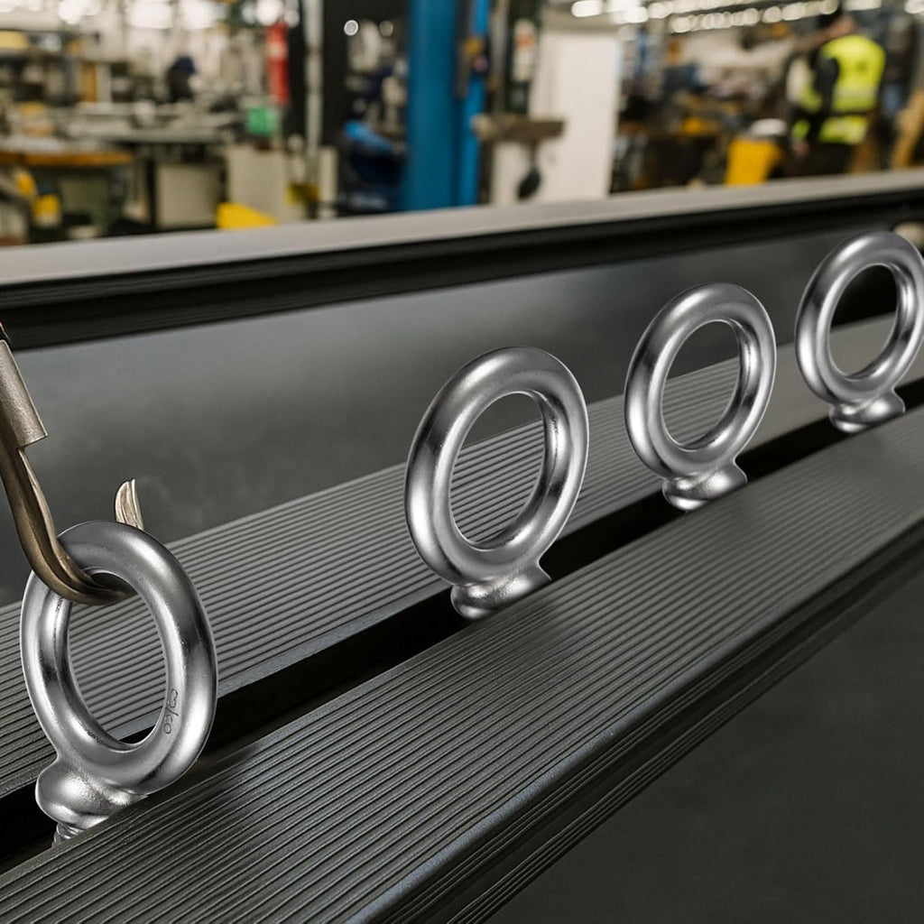 Hicarer 20 Pack Lifting Ring Shoulder Eye Bolt Machinery, 3/8"-16 x 1 UNC