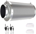 4inch Carbon Filter Odor Control with Australia Virgin Charcoal Two Prefilter 1 Pair Rope Hanger Included for Inline