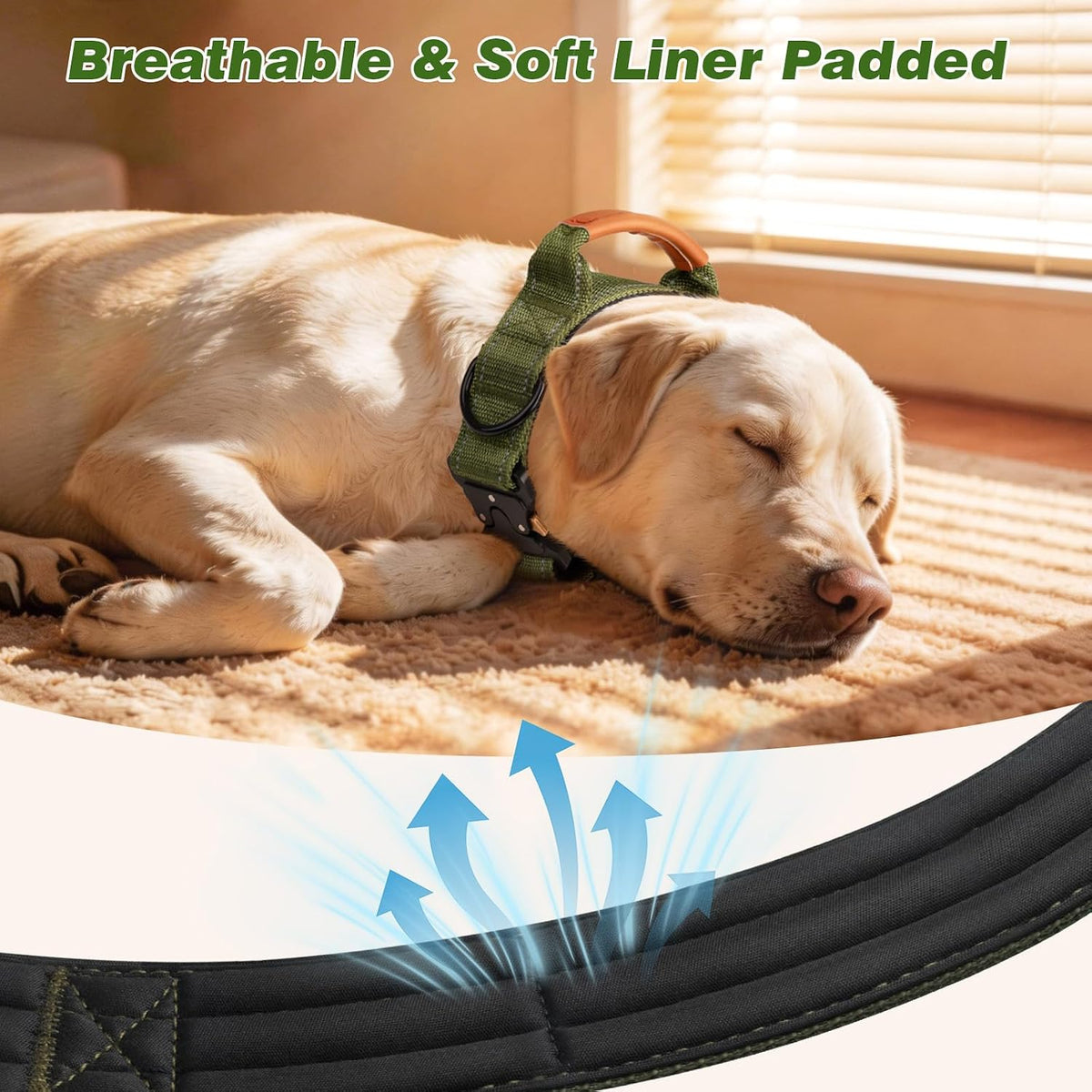 Dog Collar for Large Dogs, Heavy Duty Tactical Dog Collars