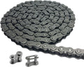 #35 Roller Chain - 3 Feet Carbon Steel Material with 2 Connecting Link Industrial Chain - 96 Links