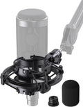 Custom Microphone Shock Mount with Pop Filter for AT2020/2035 | Anti-vibration Suspension Shock Mount Mic Holder