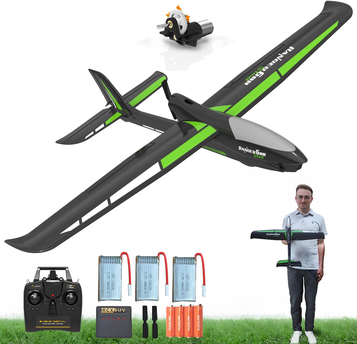VOLANTEXRC New Version RC Plane,Remote Control Airplane for Adults,4-Channel RC Plane with Durable Foam