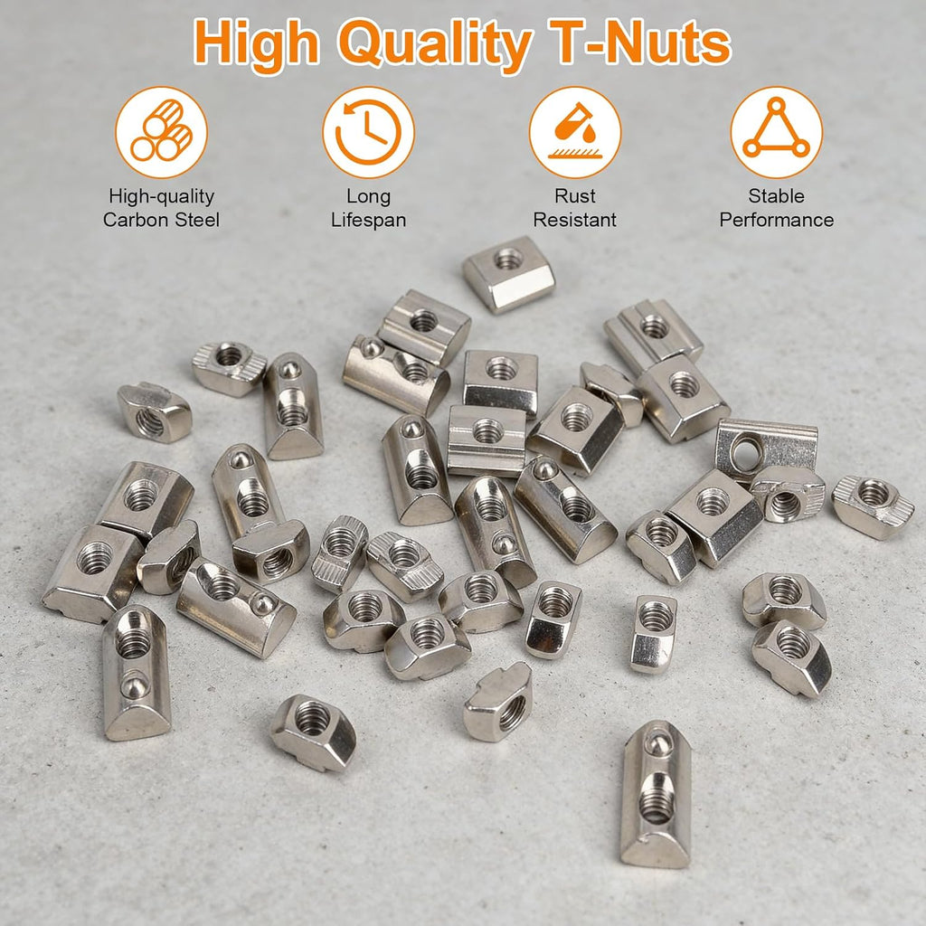 230pcs M5 T-Nut Screw Kit for 2020/2040 Series Aluminum Extrusion