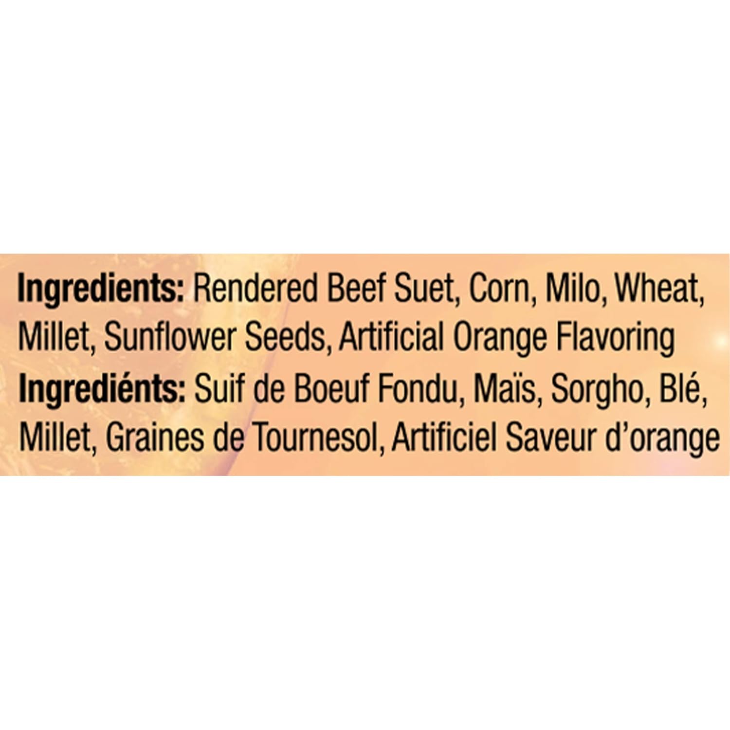 DD-14 Orange Burst Suet Cake, 11.25 oz., Case Of 12