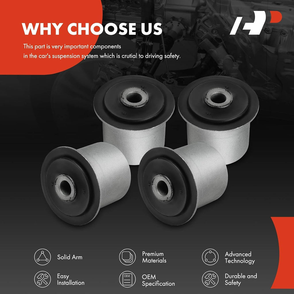 A-Premium Front Upper Control Arm Bushing Kit, Compatible with Jeep