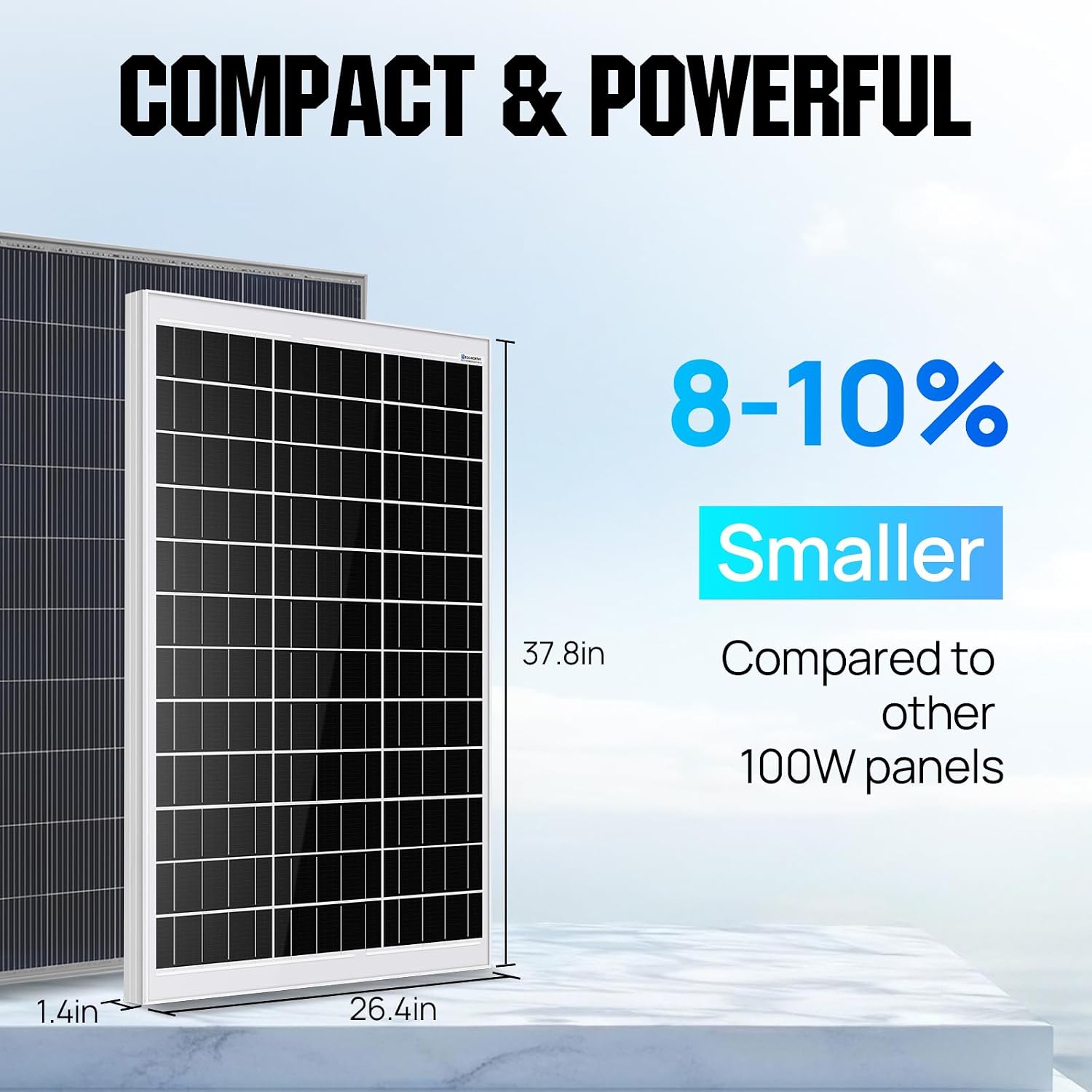 Solar Well Pump Kit - 100W Solar Panel with 12V Deep Well Water Pump for Off-grid Living or Irrigation, Farm &