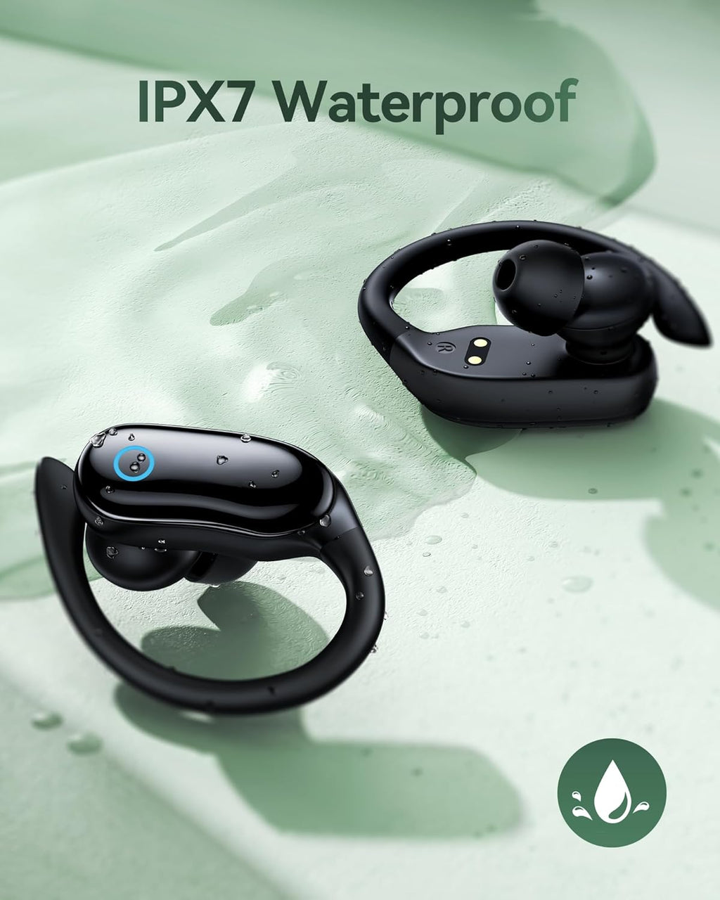 Active Noise Cancelling Ear Buds Wireless Earbuds 96hrs Playback Bluetooth Headphones Dual Battery Display Stereo