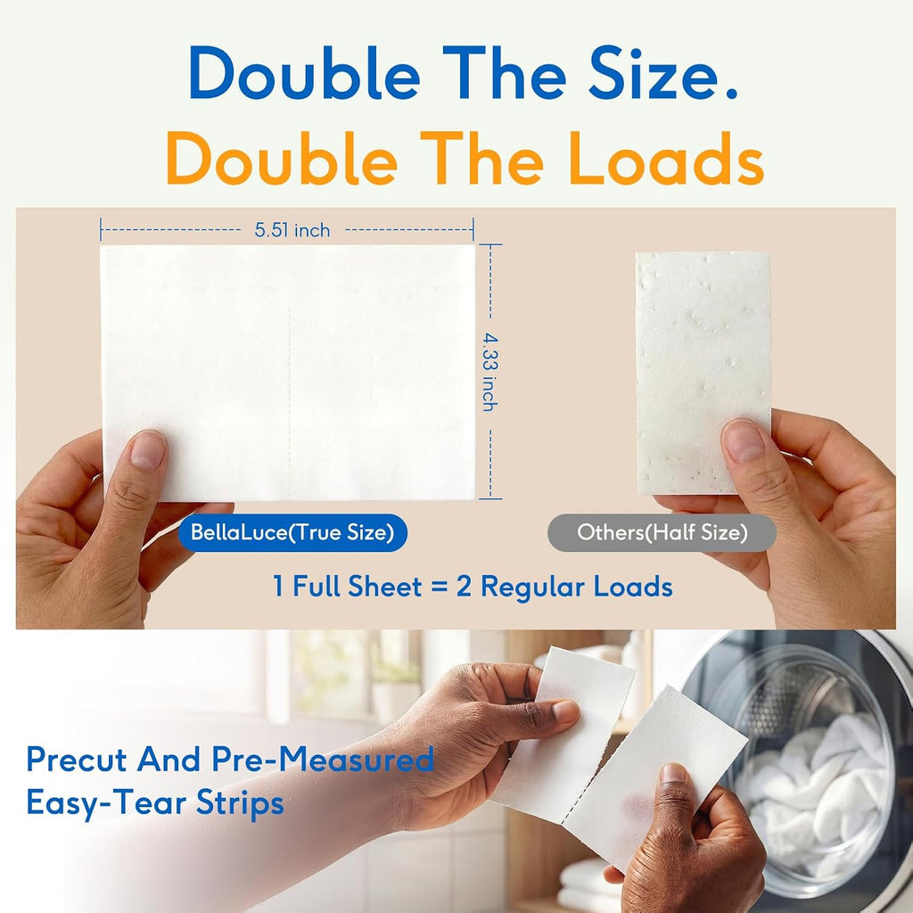 Laundry Detergent Sheets, Fresh Linen Scent, 240 Loads