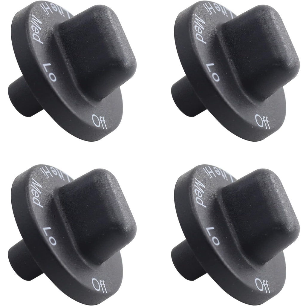 4 Pack 71001641 Range Burner Control Knobs Compatible with Jenn-Air Stoves