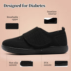 Diabetic Shoes For Women Orthopedic Shoes For Swollen Feet Black Size 8.5