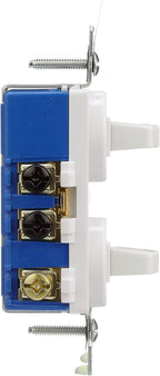 Eaton 275W 15-Amp 120/277-volt Commercial Grade Combination Single Pole Toggle Switch and 3-Way Switch, White
