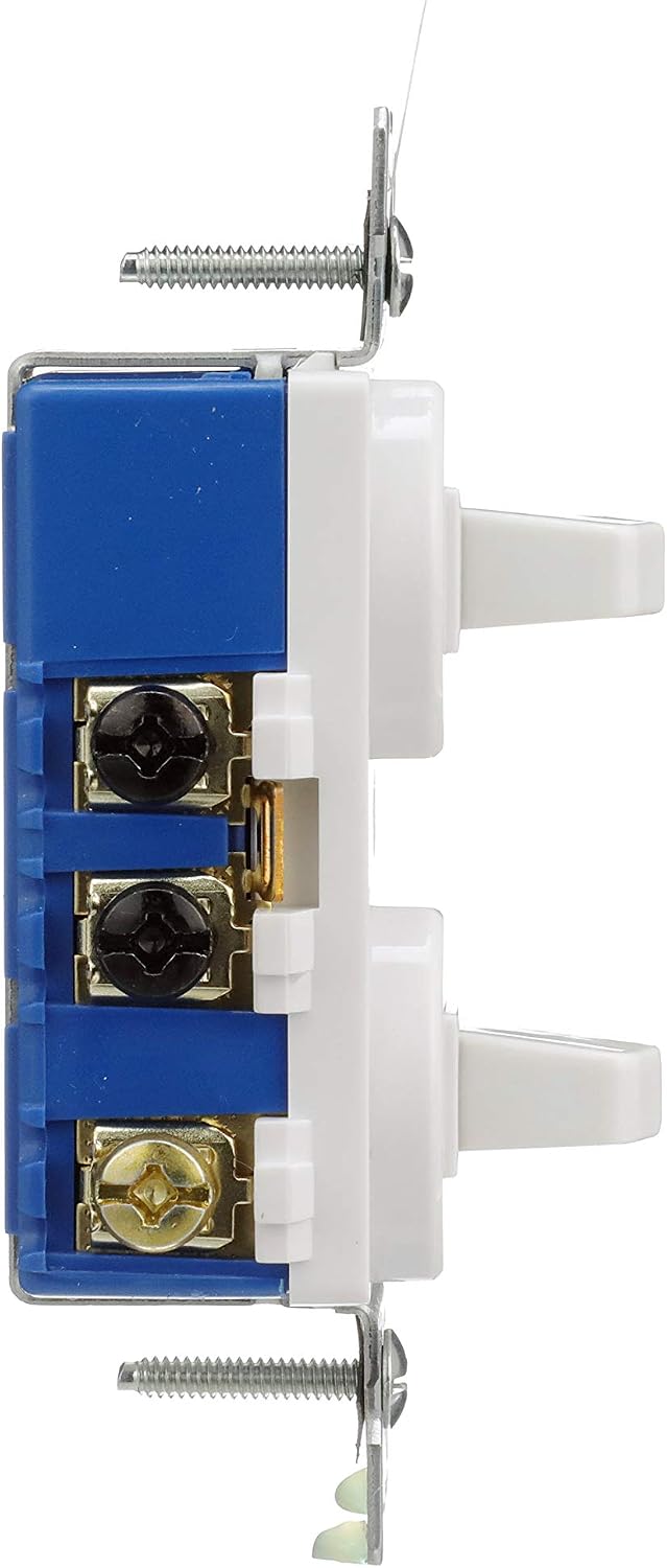 Eaton 275W 15-Amp 120/277-volt Commercial Grade Combination Single Pole Toggle Switch and 3-Way Switch, White
