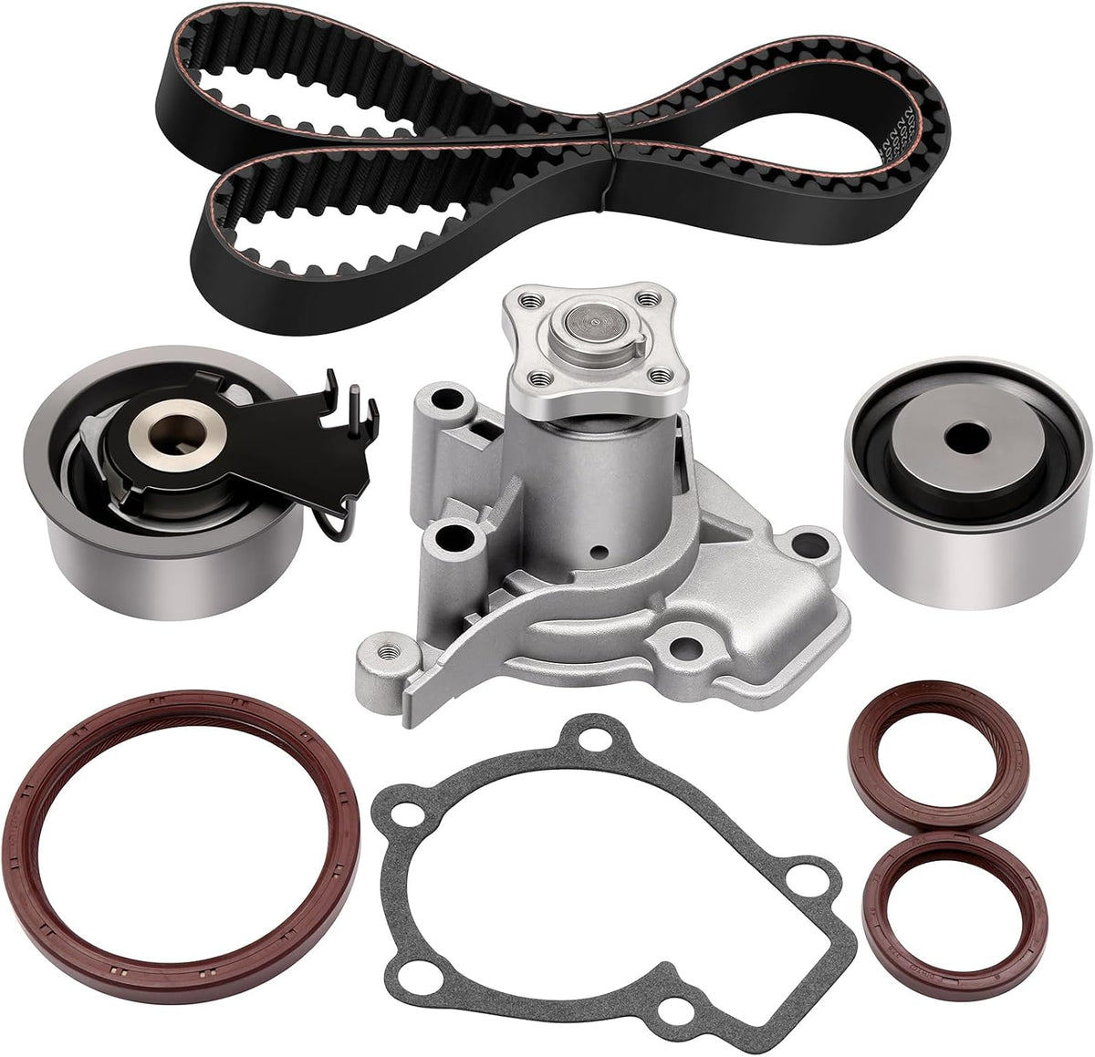 ECCPP Engine Timing Belt Kit with Water Pump Compatible with Hyundai