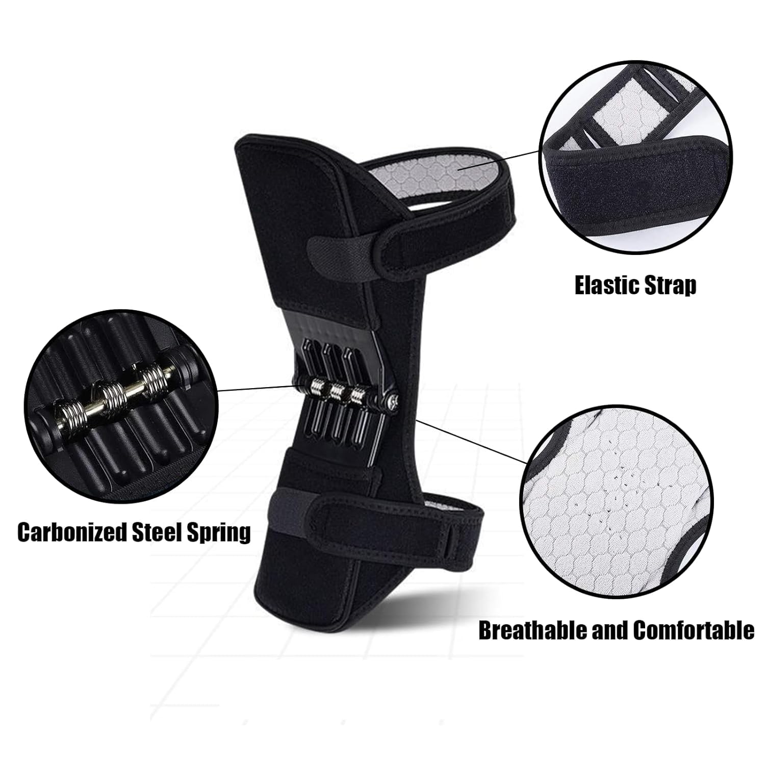 Sports Knee Braces Lightweight,Adjustable Knee Stabilizer Pads for Men Women weak Legs