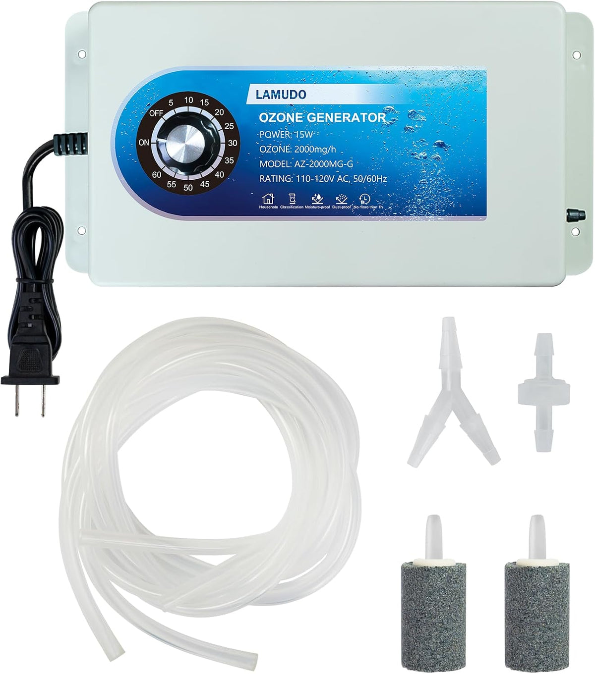 Ozone Generator with Timer for Cold Plunge and Hot Tubs