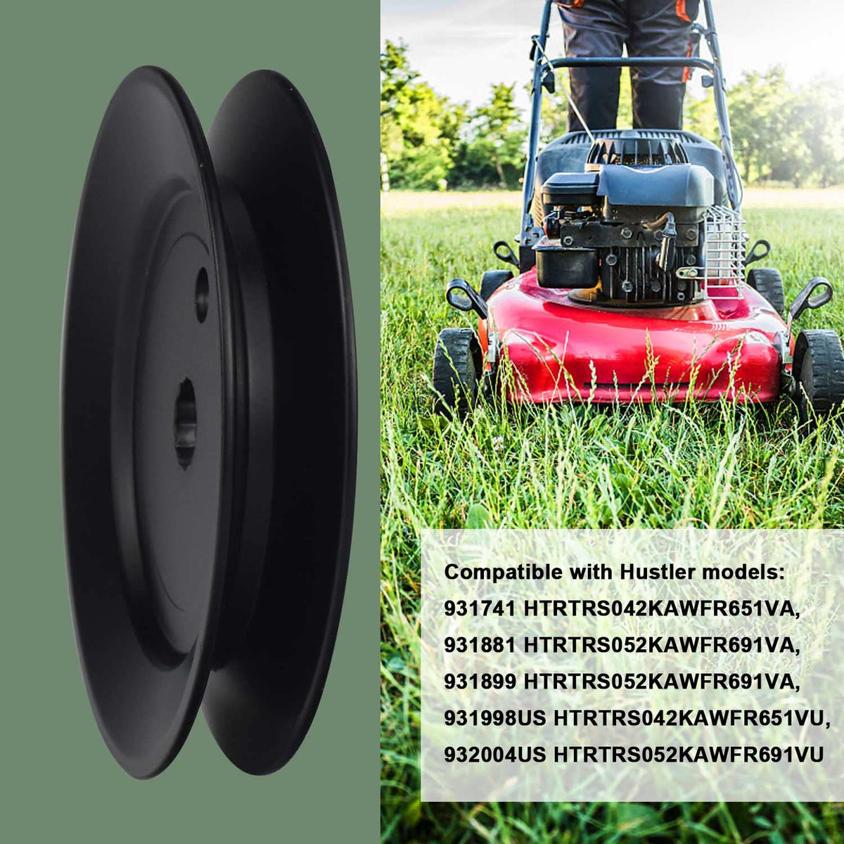 4-13/16" 603988 Spindle Drive Pulley for Hustler Raptor 42"& 52" Decks