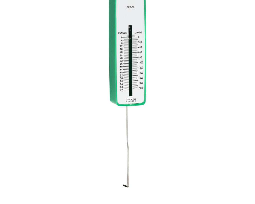 Jonard Tools GPP-72 Polystyrene Push Pull Precision Force Gauge, 0-72oz, 0-2025 Graduation, +/- 1 Accuracy