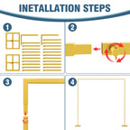 10x10FT Backdrop Stand Heavy Duty Pipe and Drape Kit Adjustable