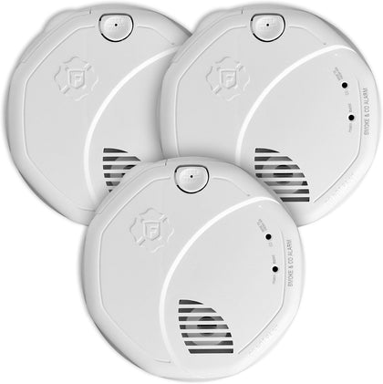 SMCO100 Battery-Operated Combination Smoke & Carbon Monoxide Alarm - 3 Pack