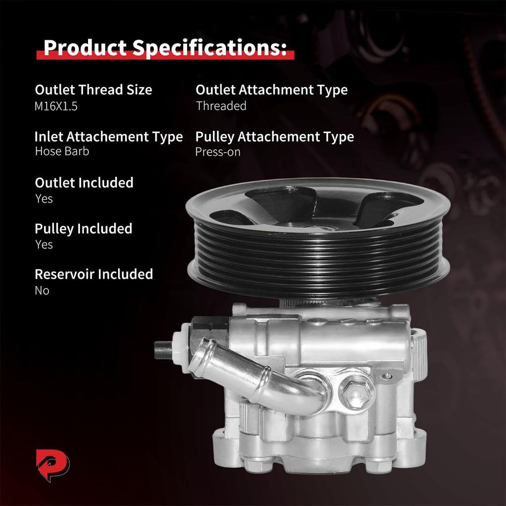 PHOBOOS Power Steering Pump Fit for Toyota Tacoma 2005-2015