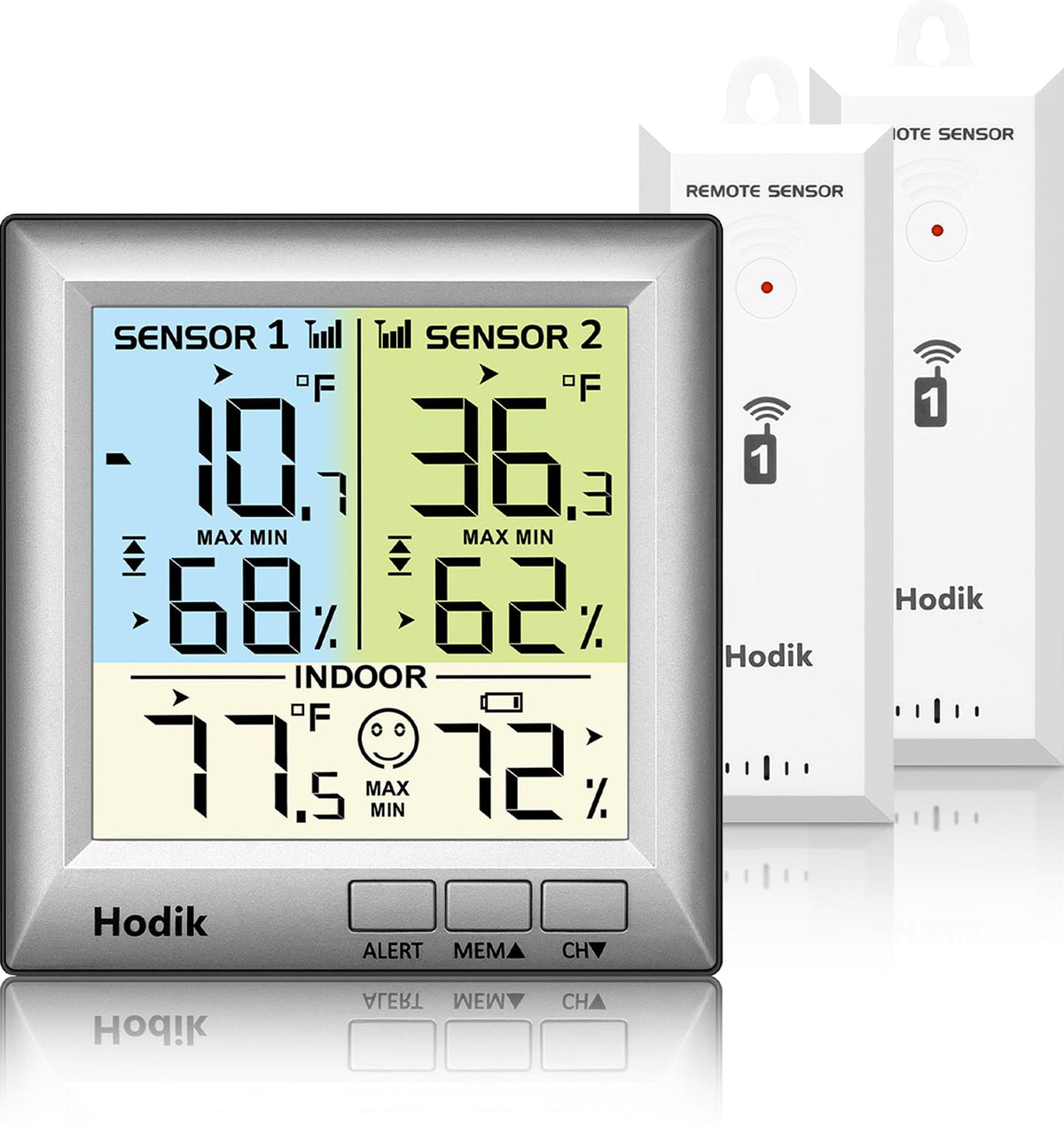 Freezer Fridge Thermometer Wireless with Alarm Refrigerator Thermometer
